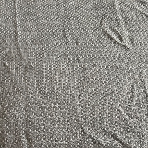 Pedsa Alpaca gray and white fringe scarf. Made in Peru - Picture 5 of 8